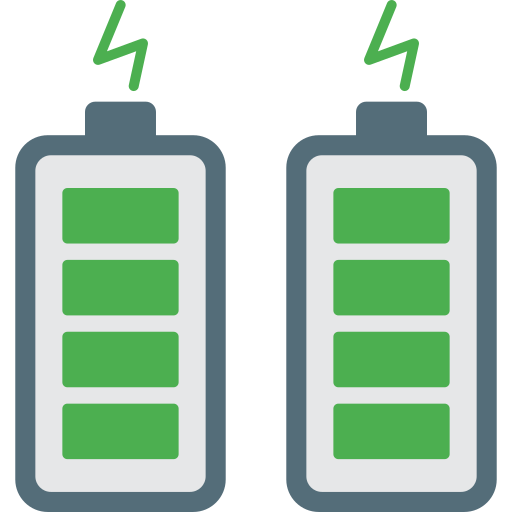 Batteries Generic color fill icon