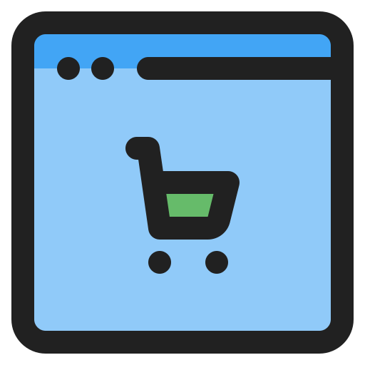 Online store Generic color lineal-color icon