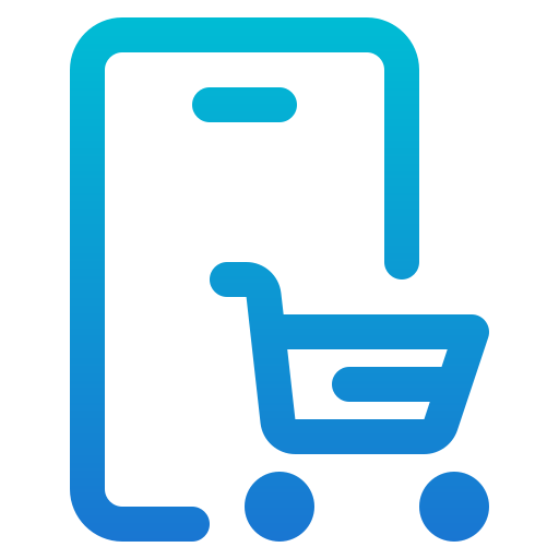 Mobile shopping Generic gradient outline icon
