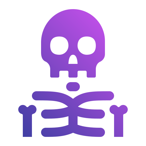 Skeleton Generic gradient fill icon