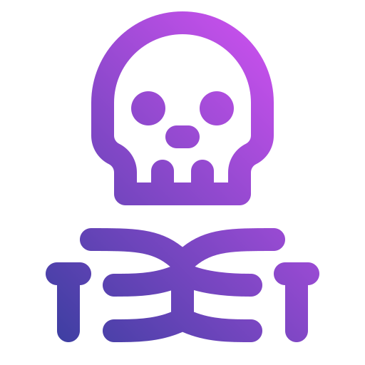 esqueleto Generic gradient outline icono