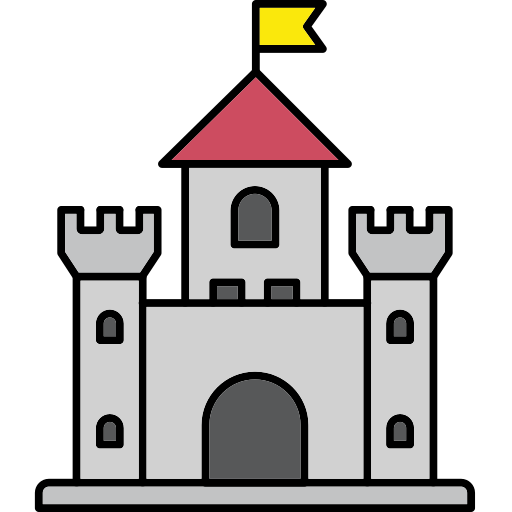 kasteel Generic color lineal-color icoon