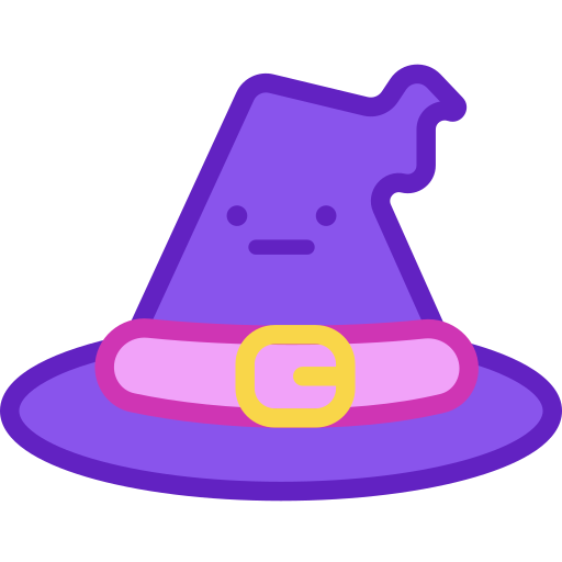 魔女の帽子 Generic color lineal-color icon