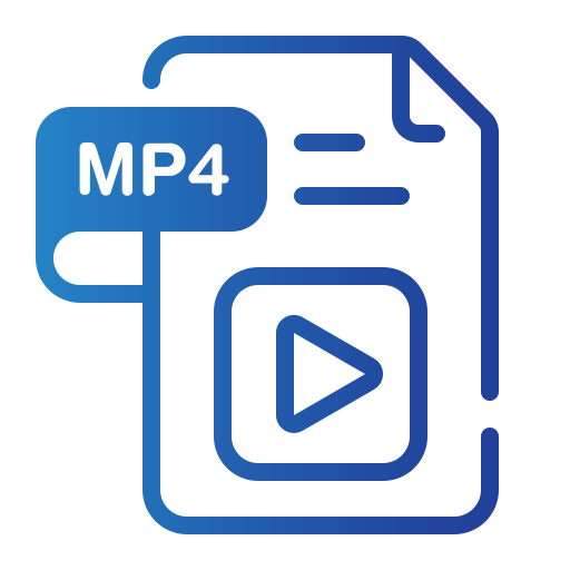 mp4 Generic gradient fill ikona