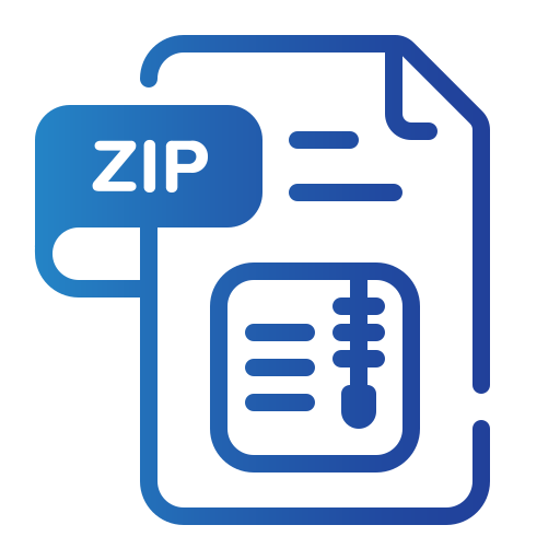 Zip Generic gradient fill icon