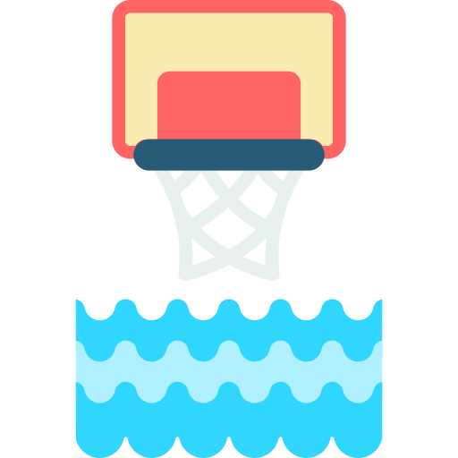 水バスケットボール Generic color fill icon