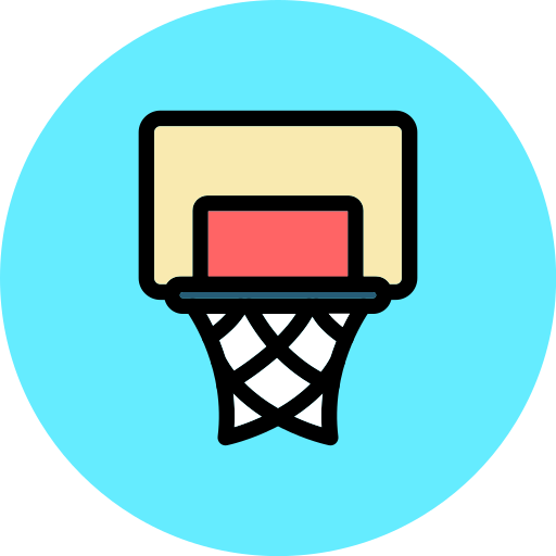 バスケットボールフープ Generic color lineal-color icon