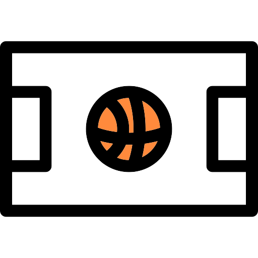cancha de baloncesto Generic color lineal-color icono