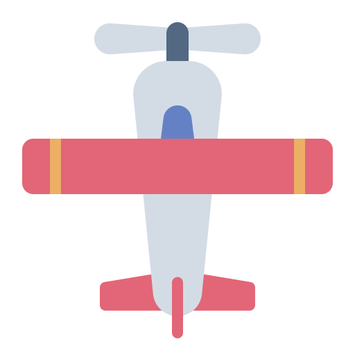 mały samolot Generic color fill ikona