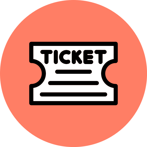 チケット Generic color lineal-color icon