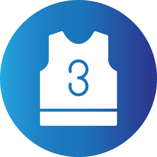 Basketball jersey Generic gradient fill icon