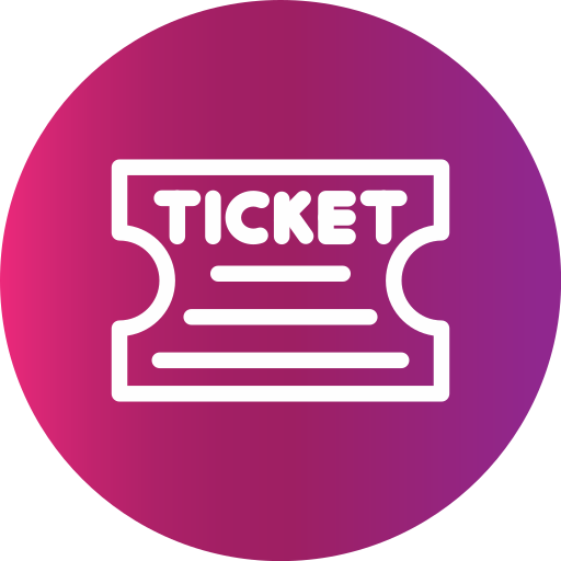 Ticket Generic gradient fill icon
