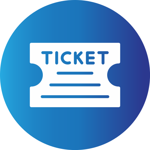 Ticket Generic gradient fill icon