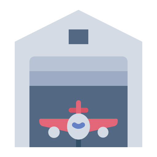 hangar Generic color fill icono