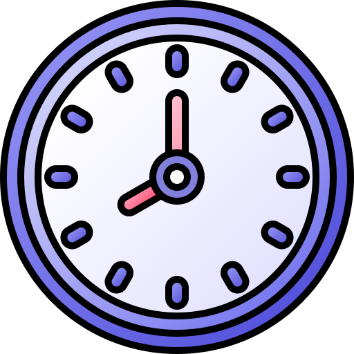 時計 Generic gradient lineal-color icon