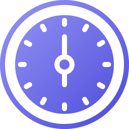 Clock Generic gradient fill icon