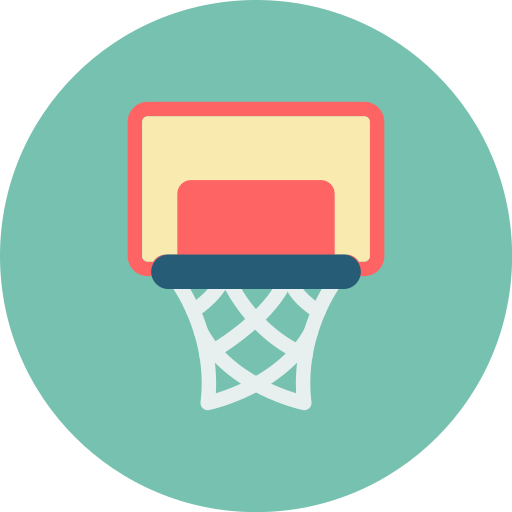Баскетбольное кольцо Generic color fill иконка