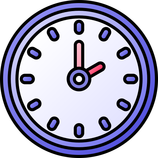 horloge Generic gradient lineal-color Icône