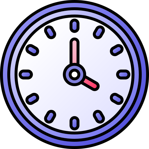 時計 Generic gradient lineal-color icon