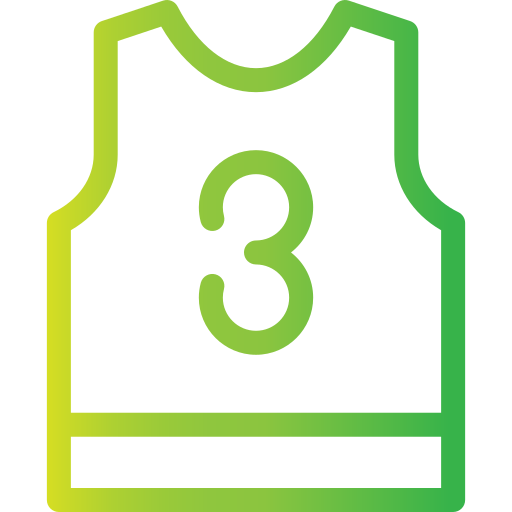 camiseta de baloncesto Generic gradient outline icono