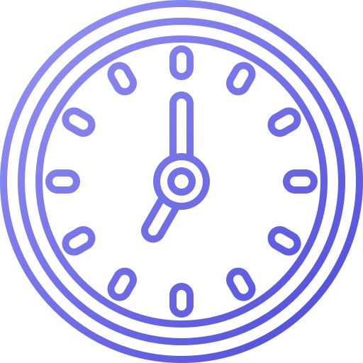 relógio Generic gradient outline Ícone