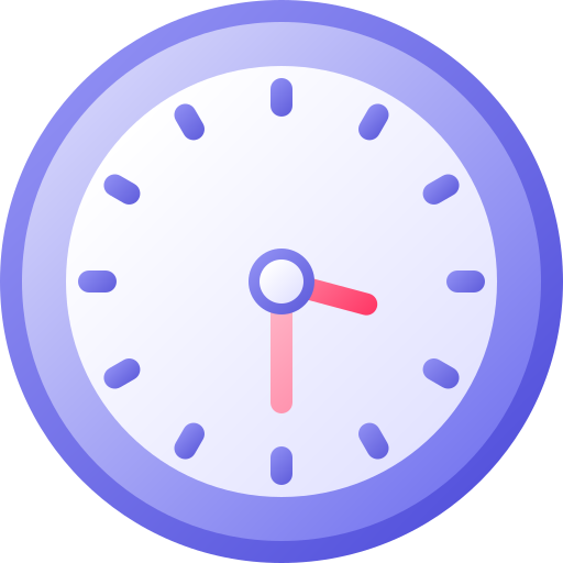 Clock Generic gradient fill icon