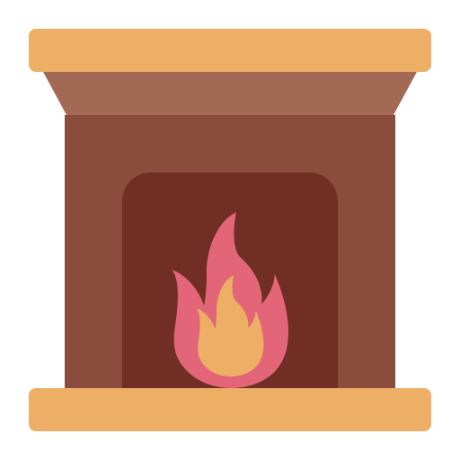 Fireplace Generic color fill icon