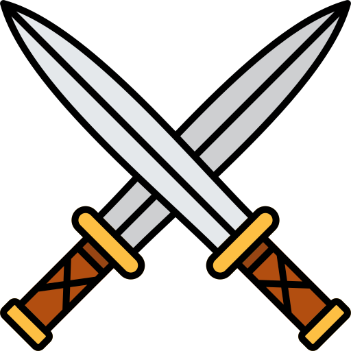 Two swords Generic color lineal-color icon