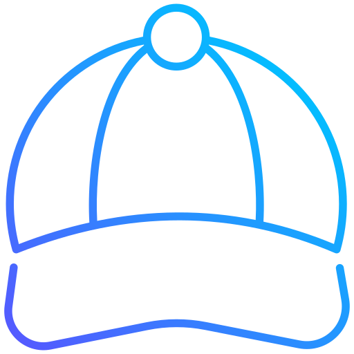 czapka baseballowa Generic gradient outline ikona