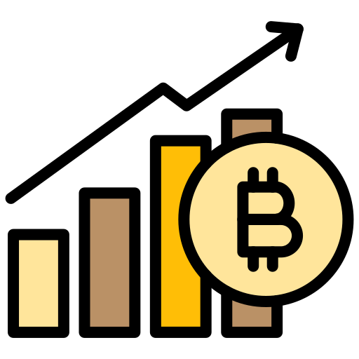 bitcoin-diagramm Generic color lineal-color icon