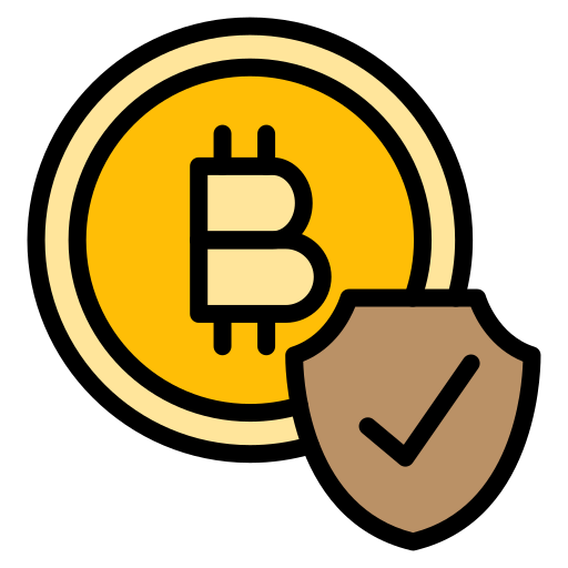 bezpieczeństwo bitcoina Generic color lineal-color ikona
