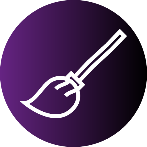 Witch broom Generic gradient fill icon
