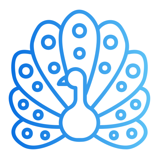 Peacock Generic gradient outline icon