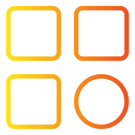 menú Generic gradient outline icono