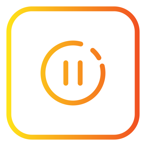 一時停止 Generic gradient outline icon