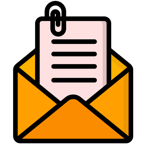 archivo adjunto de correo Generic color lineal-color icono