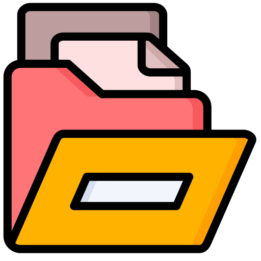 ordner Generic color lineal-color icon