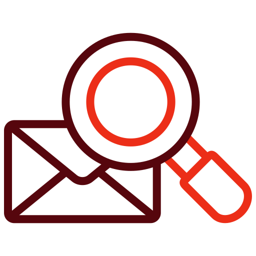 Search mail Generic color outline icon
