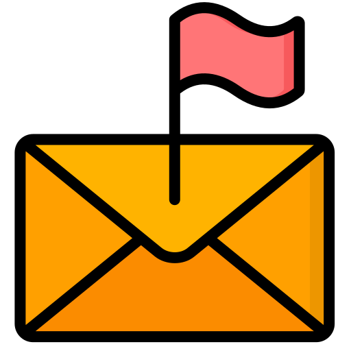 e-mail contrassegnata Generic color lineal-color icona