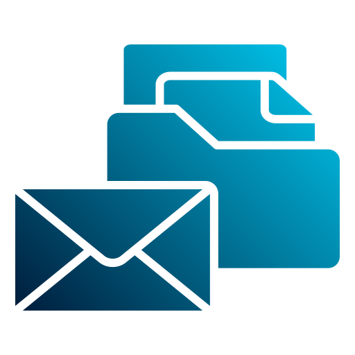 e-mail-ordner Generic gradient fill icon