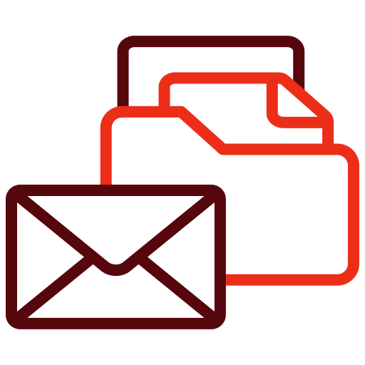 e-mail-ordner Generic color outline icon