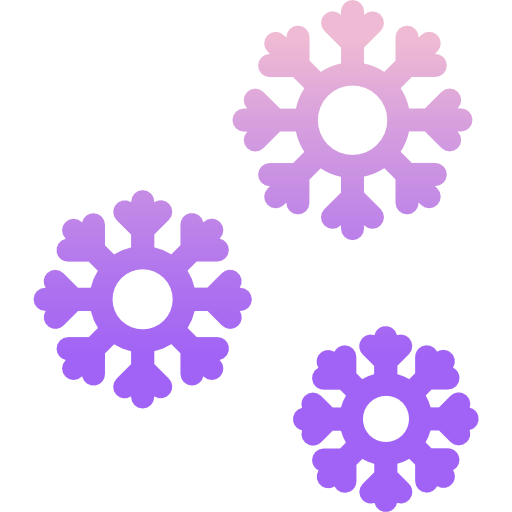 Snowflakes Icongeek26 Outline Gradient icon