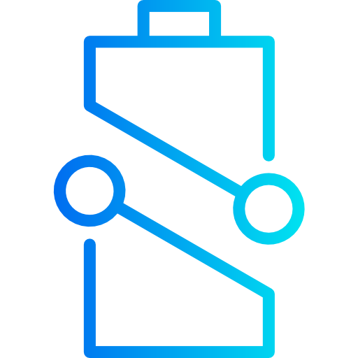 stato della batteria srip Gradient icona