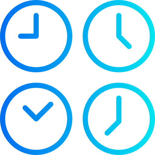 Time zone srip Gradient icon