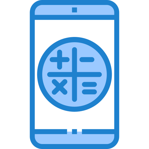 Calculator srip Blue icon