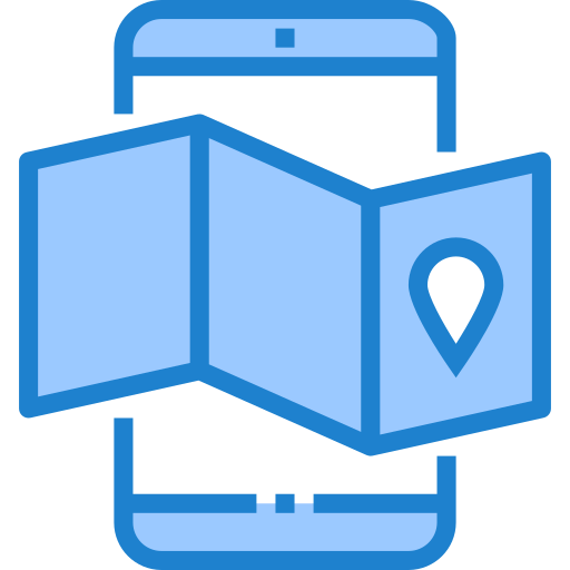 mapa srip Blue ikona
