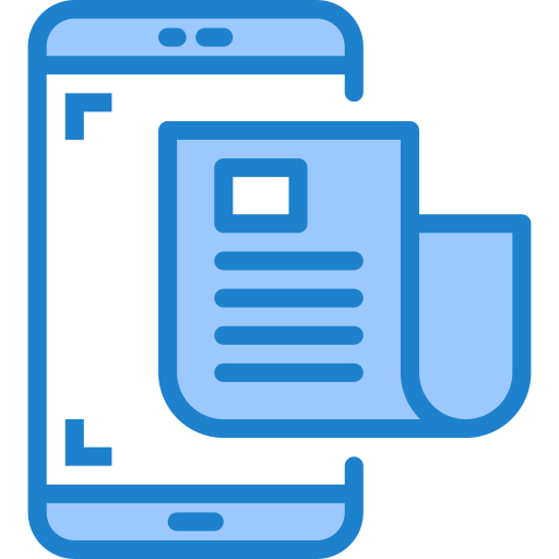 smartphone srip Blue icoon