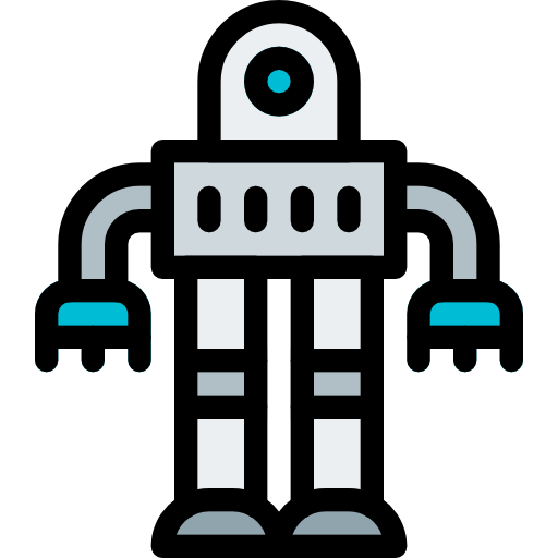 Robots Pixel Perfect Lineal Color icon