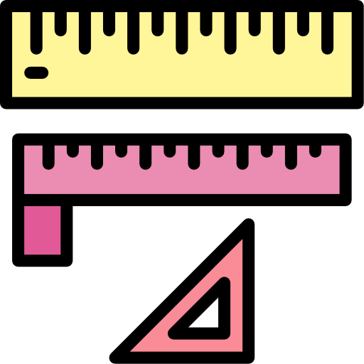 Measuring Smalllikeart Lineal Color icon