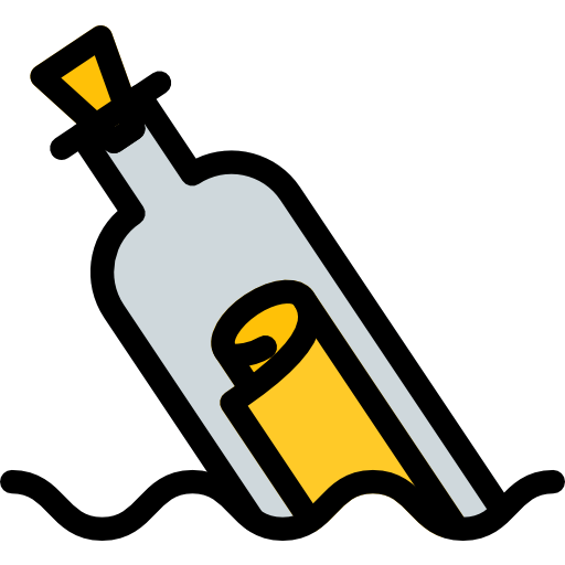 Message in a bottle Pixel Perfect Lineal Color icon